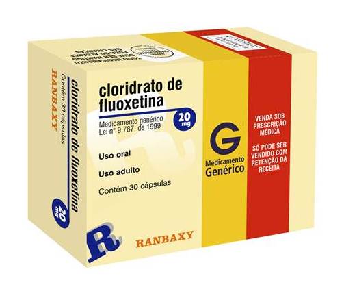 Caixa de Fluoxetina.