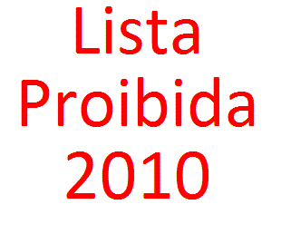 Lista de substâncias proibidas 2010